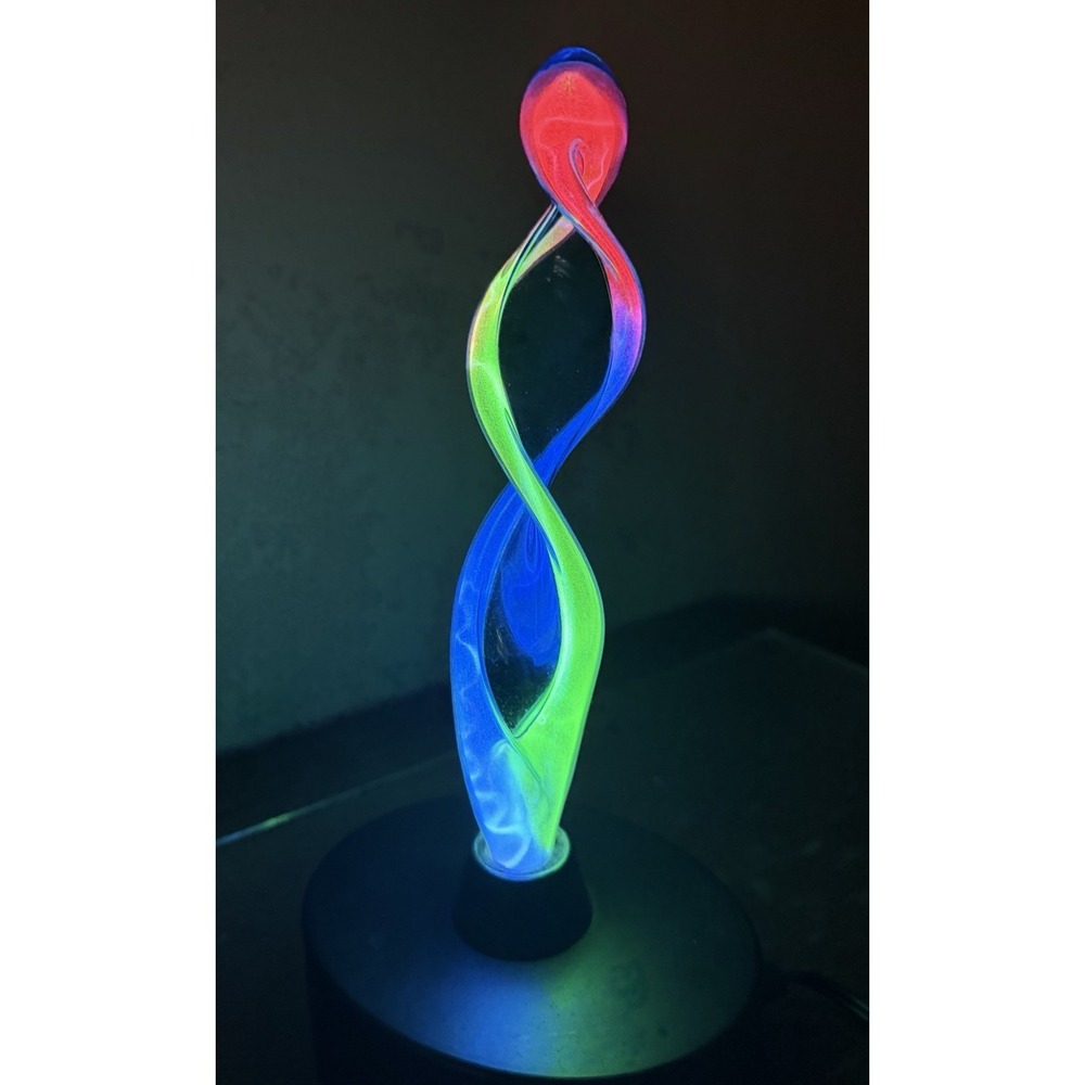LumiSource Color Changing LED Light Plasma Glass Sculptured Electra Art Lamp